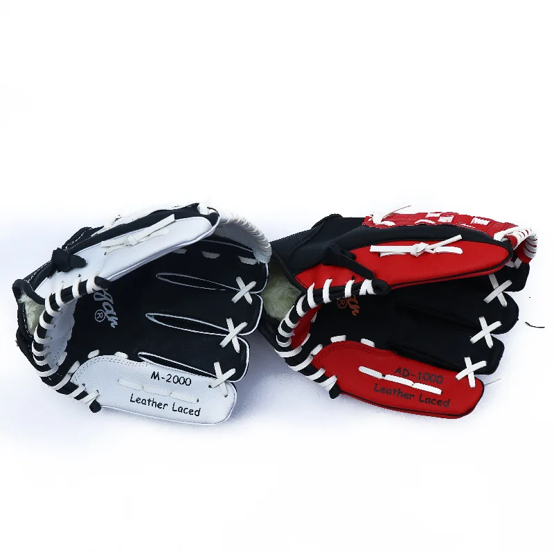 Baseball Gloves Thickened Adults Softball Protective Catcher Gloves 12.5 Inches PVC Wear-resistant Sports Hand Protective Gear