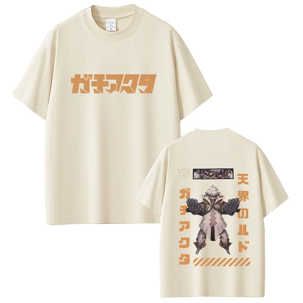 

Anime Gachiakuta Rudo Double Sided Print T Shirts Men Women Casual Cartoon Manga T-shirt Male Fashion Vintage Tshirt Streetwear