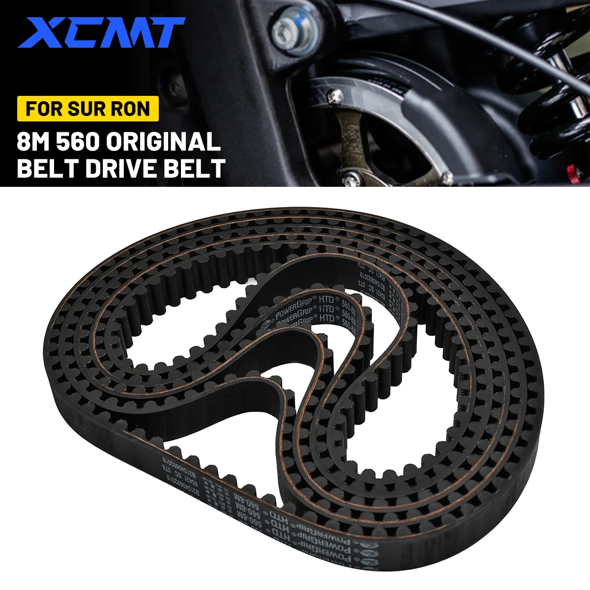 Electric Dirt Bike Drive Belt For Surron Light Bee X For Surron X160 X260 Primary Belt 560-8M Rubber Motorcycle Accessories High