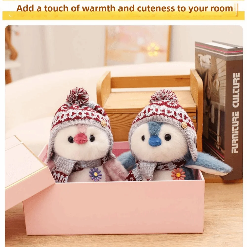 

Kawaii Fluffy Soft Penguin Pink Grey Blue Children Gits Cartoon Animal Cartoon Penguin Home Decor
