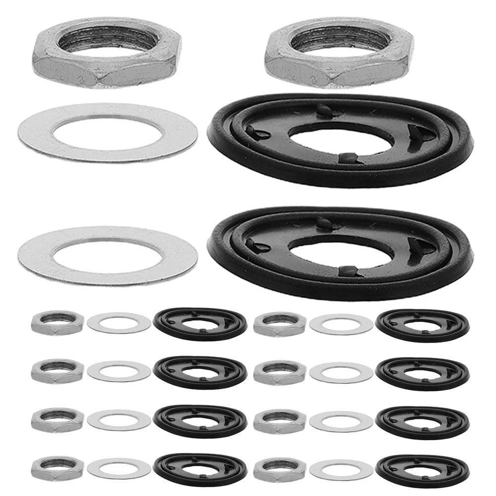 

10Sets Clock Repair Parts Kit Washers Nuts Gaskets for Quartz Wall Clocks Replacement Movement Hardware DIY Accessories