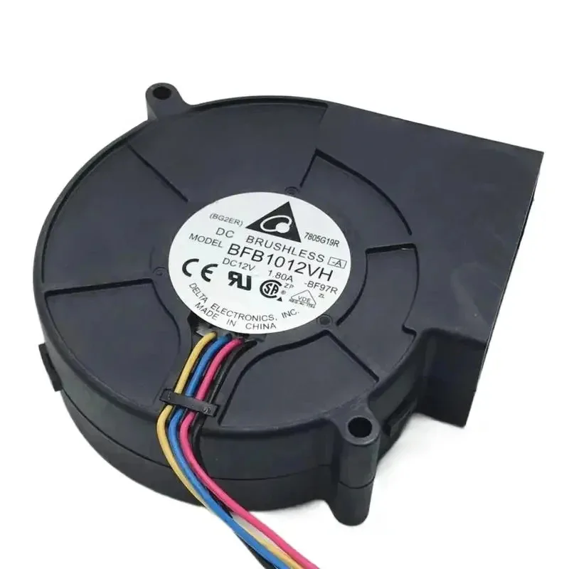 DL Delta Electronics BFB1012VH BF97R DC 12 В 1,80 А 97X97X33 мм 4-проводной охлаждающий вентилятор для сервера