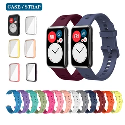 Strap / Case Sports Soft Silicone Band for Huawei watch Fit / Fit new / Fit se / Fit special edition Wristband