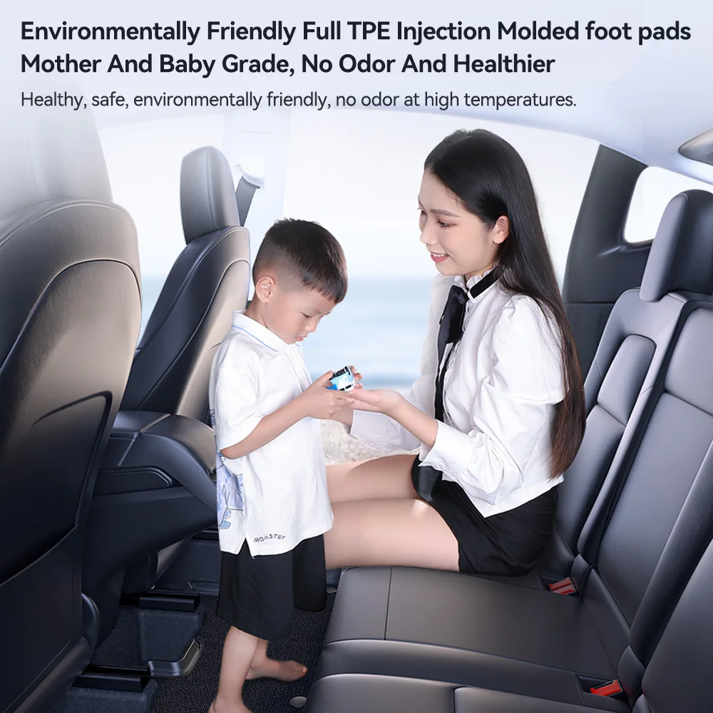 YZ TPE Car Floor Mats for Tesla Model 3 Highland Model Y 2019-2024 Luggage Mat Set Four Seasons Waterproof Anti-slip Trunk Mat