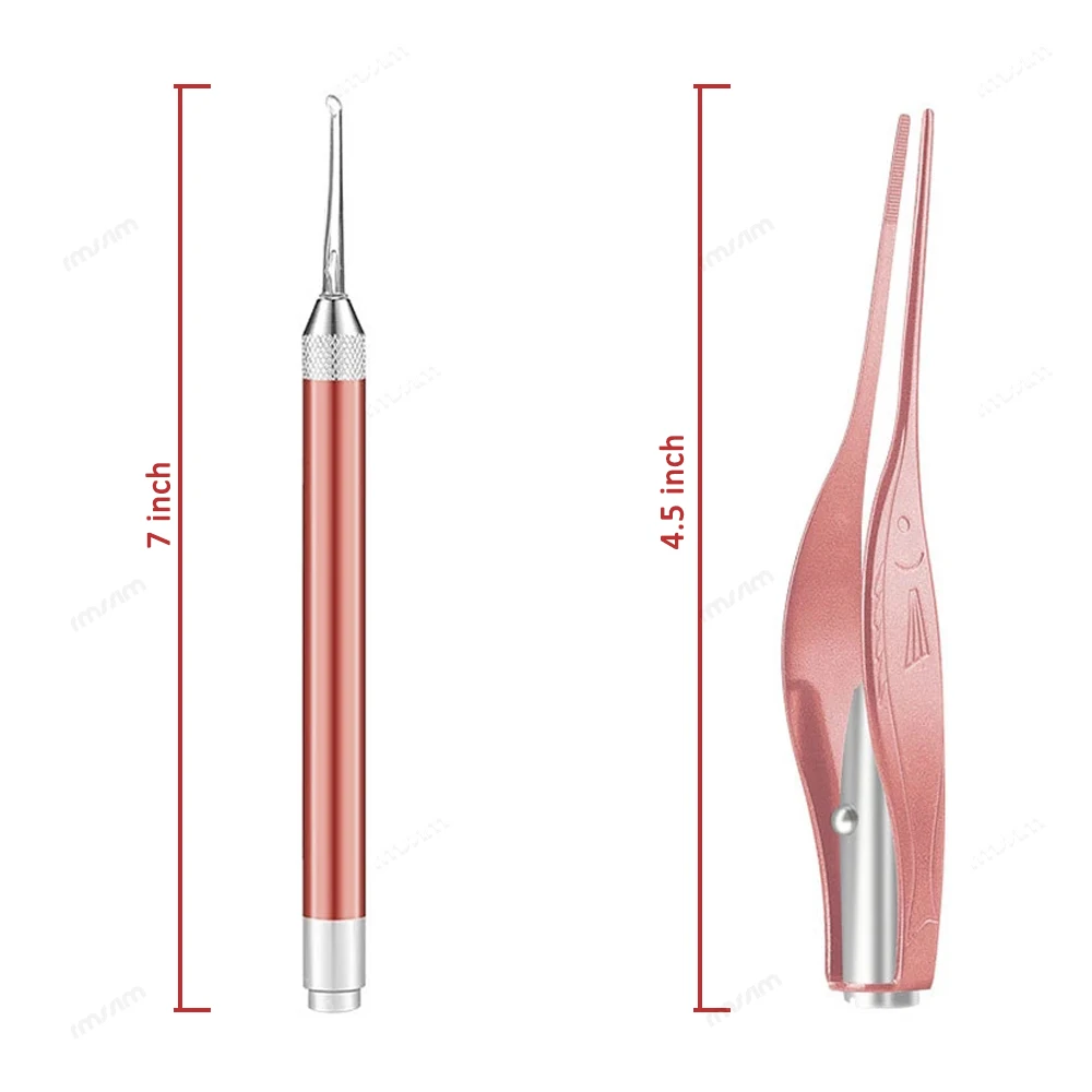 Baby Oor Schoner Lepel Led Flash Light Ear Wax Curette Picker Visuele Kinderen Earpick Oer Wax Graven Remover Oor Neus novel Tweezer