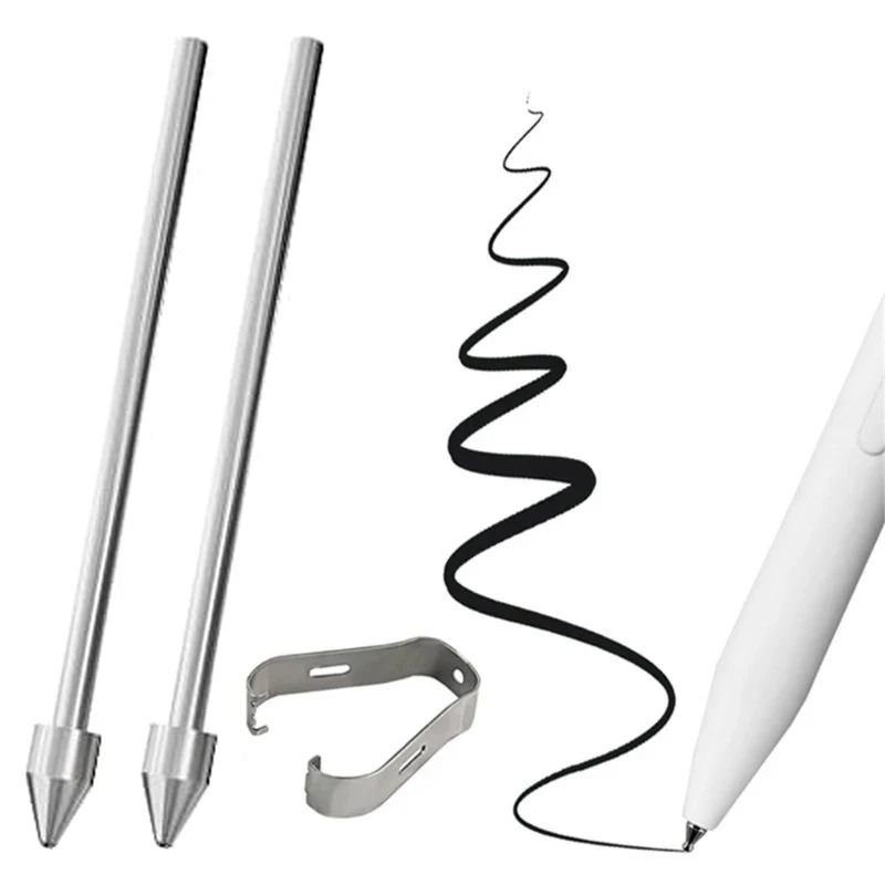 

Сменный наконечник для карандашей для Samsung Galaxy Tab S24 S24Ultra Tab S9 S9U S9FE, сенсорный стилус из титанового сплава, износостойкий наконечник ручки