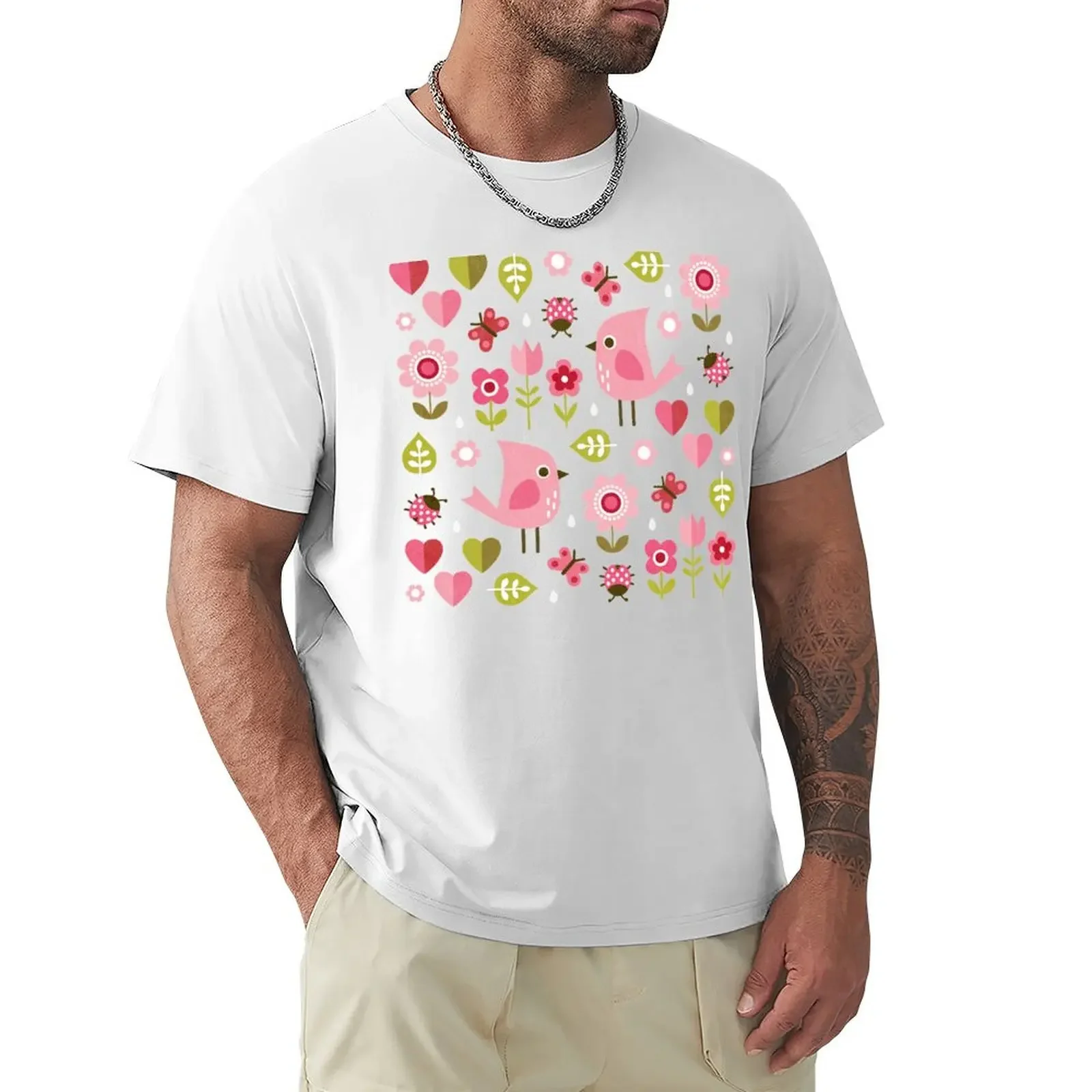 Jardin de l'Amour T-shirt heavyweights tops aesthetic clothes summer top big and tall t shirts for men