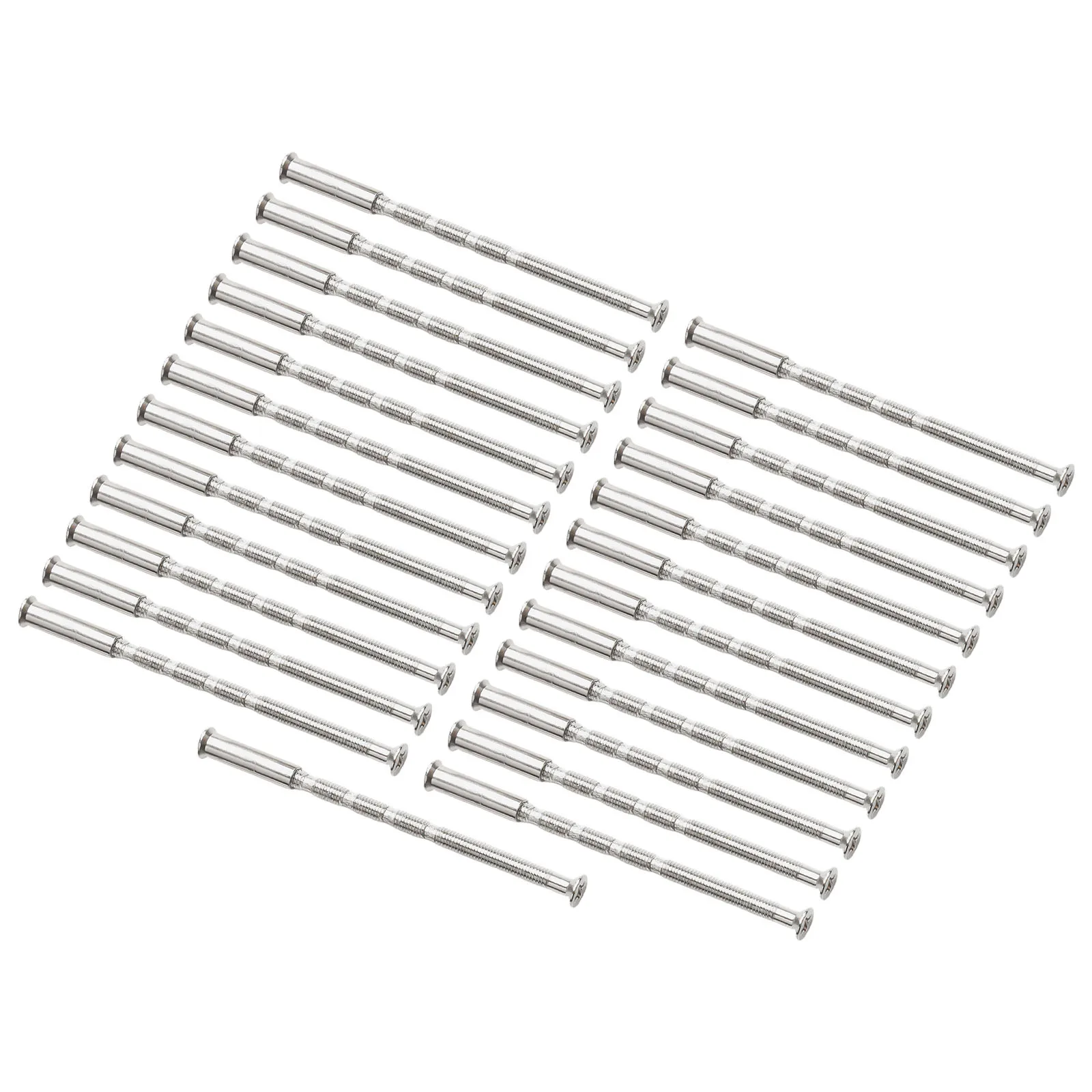25 Pcs/set Door Handle Fixing Screw Door Handle Bolt Through Fixings For M3 Door Handle Knobs Door Lock Metal Screws Hardware