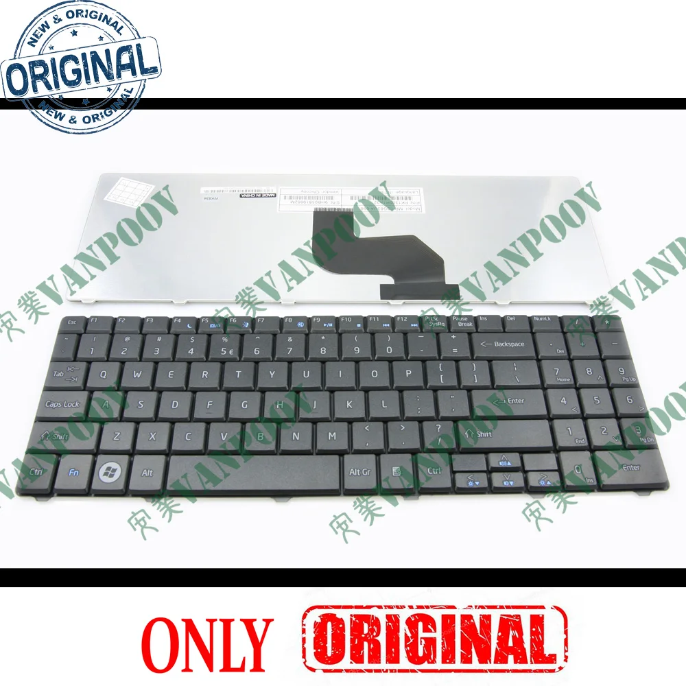 New Laptop Keyboard for Acer Aspire 5516 5517 7715Z, eMachines E625 Black US - MP-08G63U4-698