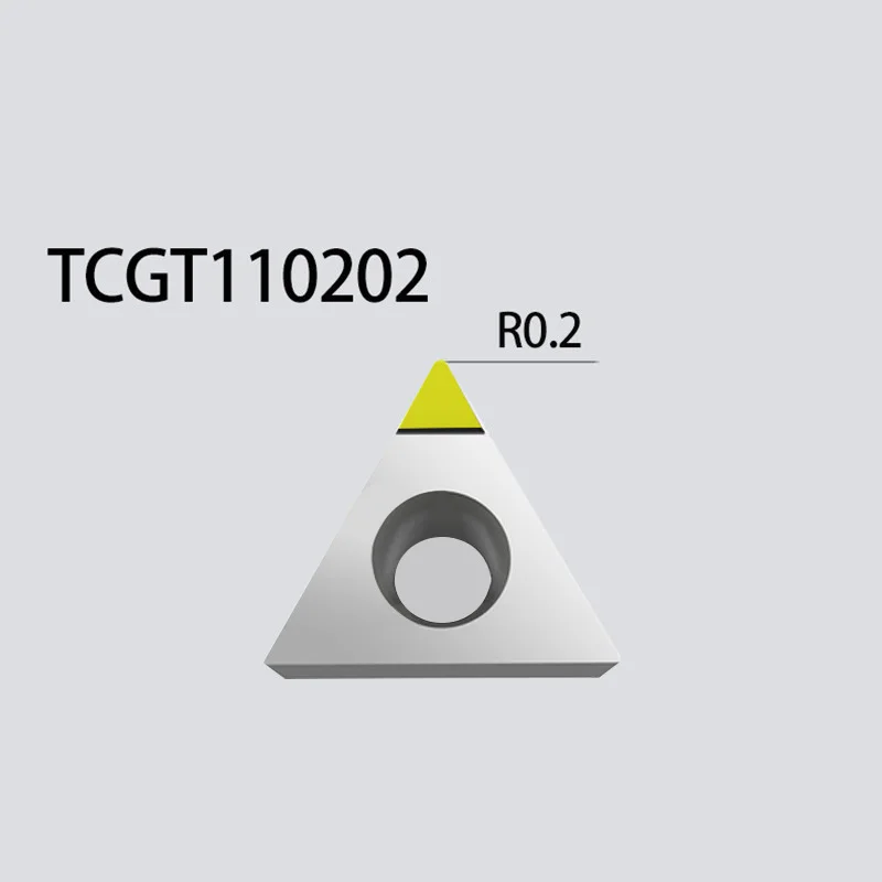 

MCD Diamond TCGT110202 Insert Single Crystal Turning Tool High Hardness Diamond Cutter for Copper Aluminum to Achieve Mirror Ef