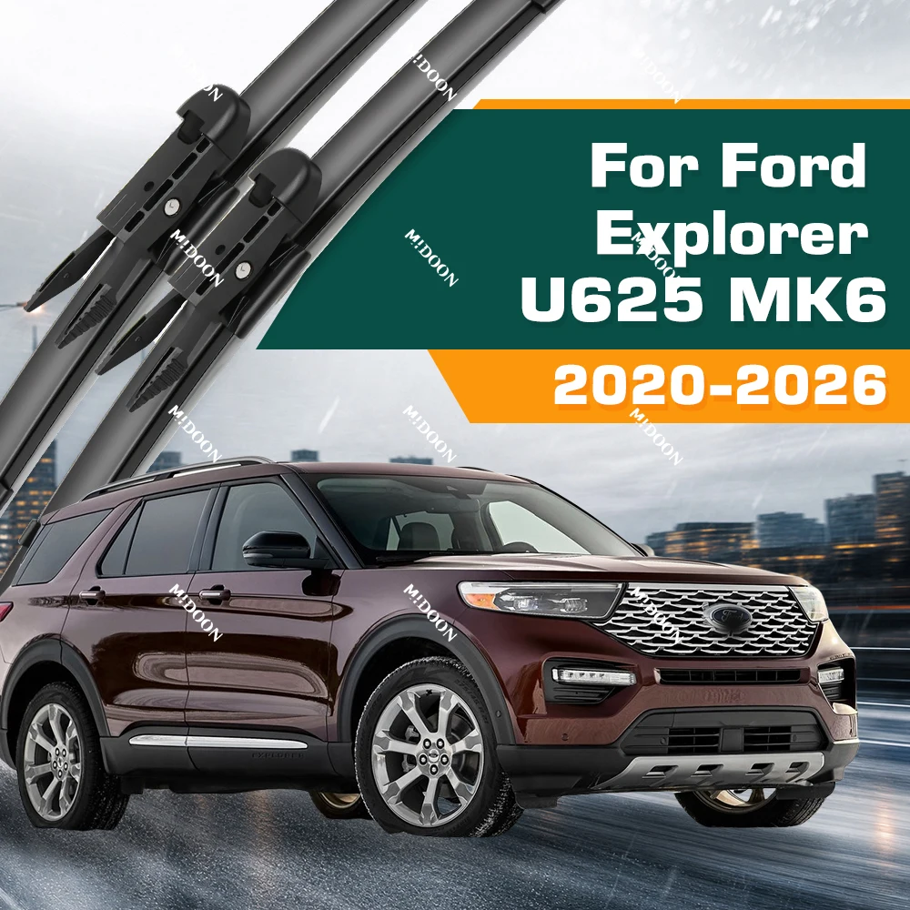 For Ford Explorer U625 MK6 2020-2026 2021 2022 2023 2024Wiper Front Wiper Blades Windshield Windscreen Window Brush 26