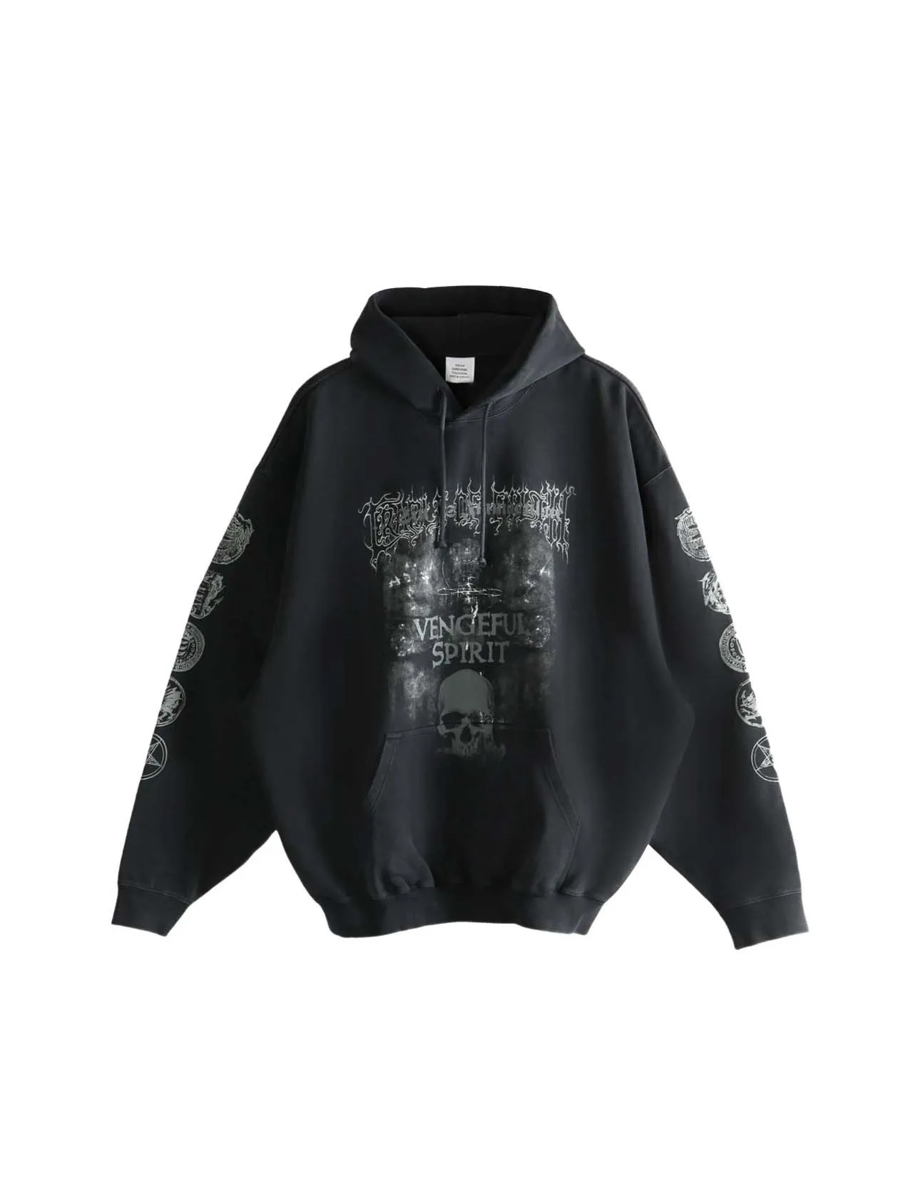 

2025FW VT NEW Arrival Skull Printed Women Men Hooded Sweatshirts Hoodies Oversized Men Casual Hoodie Pullover