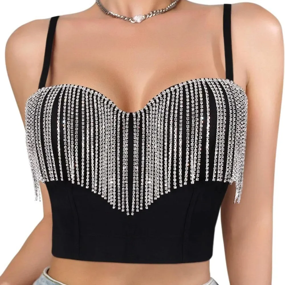 Party Club Stage Show Streetwear Tees Camis Fashion Clothes Tank Casual Vintage Elegant Summer Sexy Women Clothing Y2k Tops