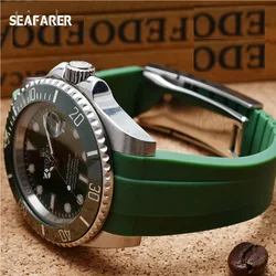 21mm 20mm Hight quality Watch Band Fit for Rolex Daytona Submariner Oysterflex GMT Deepsea for Explorer Rubber silicone Strap