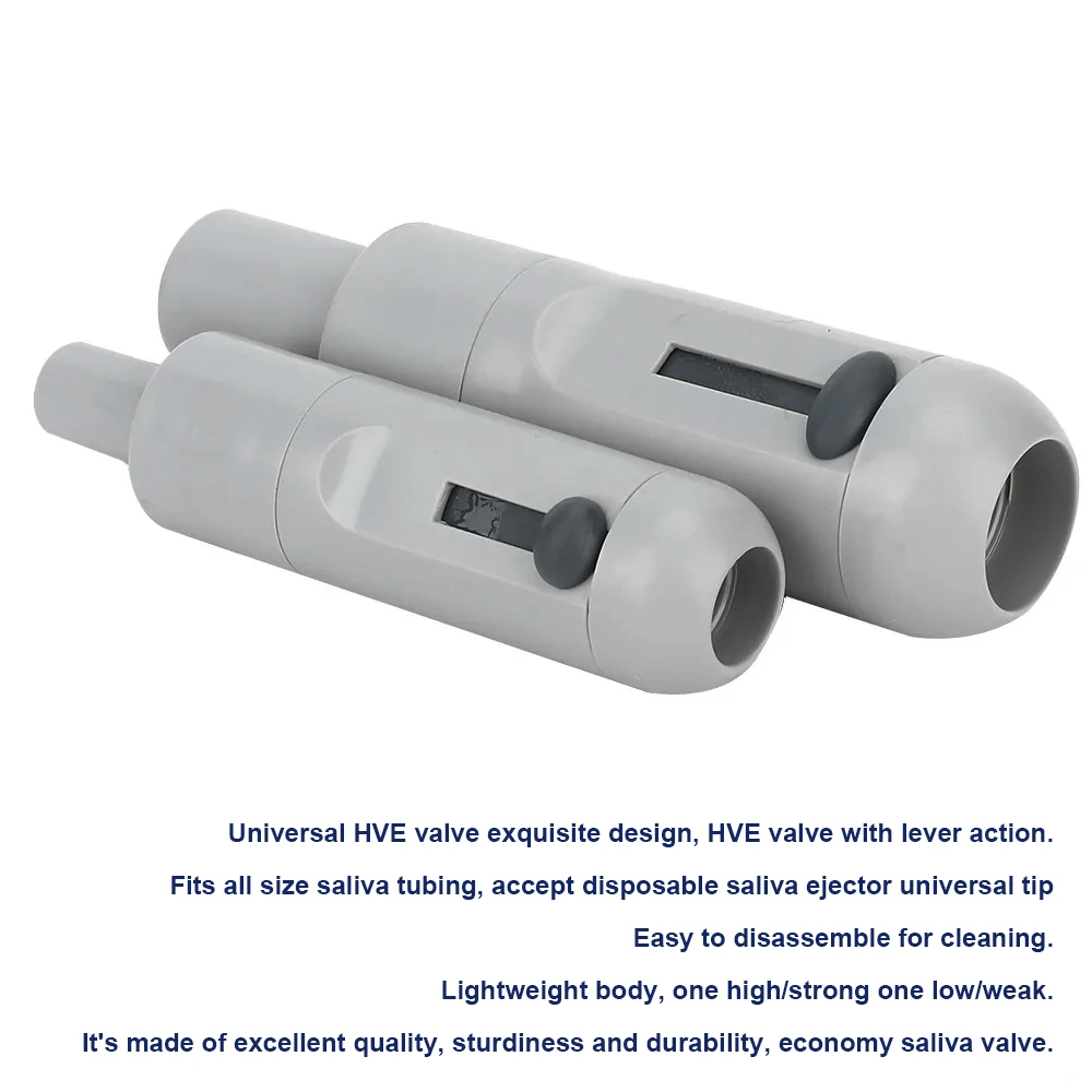 17/15/11/8mm Dental Saliva Swivel Suction Handle with Adjustable Valve Strong Weak Suction Plastic Adapter Accessories