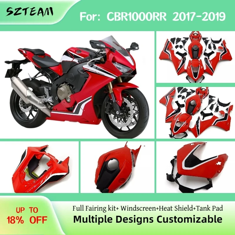 

Комплект обтекателей для мотоцикла Trail Bike CBR1000RR 2017 2018 2019, кузовные детали для Honda CBR 1000RR 17 18 19 PRO-2