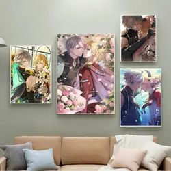 Genshin Impact Kaveh Alhaitham Anime Posters Sticky HD Quality Wall Art Retro Posters for Home Kawaii Room Decor