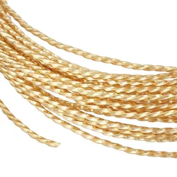 20FT 18 Gauge Golden Brass Jewelry Wire, 1mm Thick Round Craft Twist Wire for Beading Ring Making and Other Jewelry Crafts