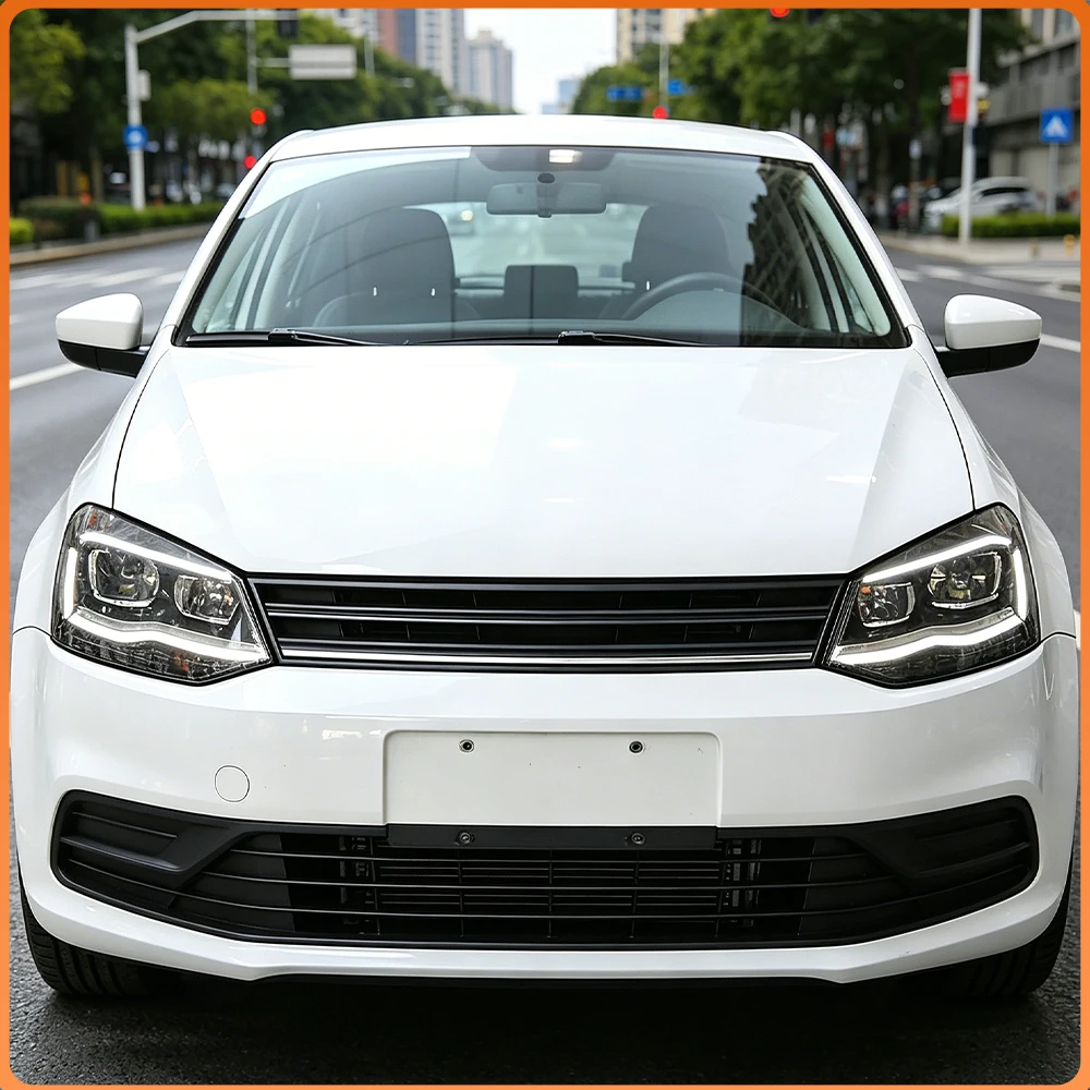 

For VW Polo 2011-2018 Auto Headlight Assembly Car Front Lamps Upgrade LED Projector Lens High Configure Accessories Plug Play
