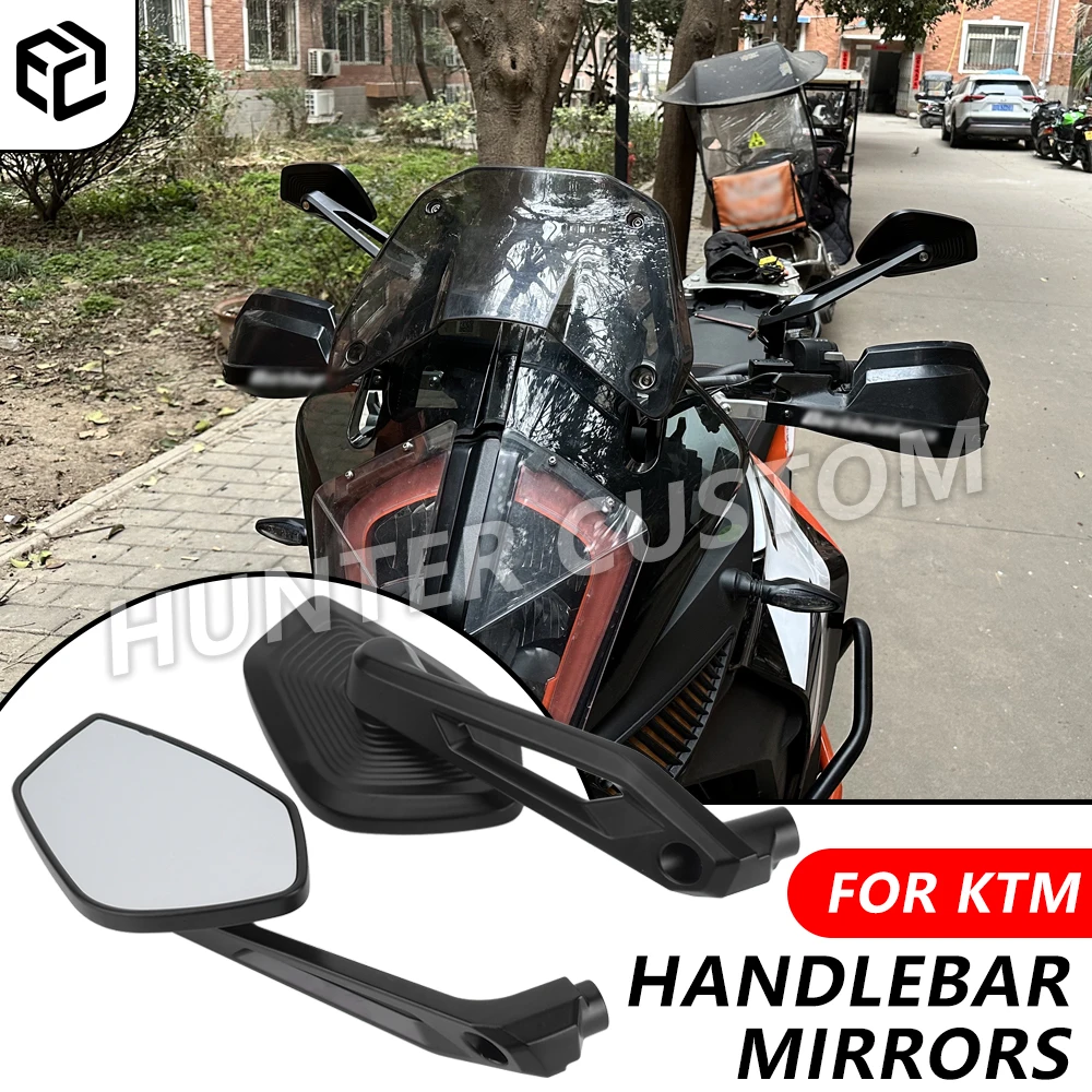 Motorcycle Rearview Mirror For KTM Duke 390 790 1190 1290 890 200 250 Super Duke Adventure Handlebar Mirrors Aluminum Mirror Rod