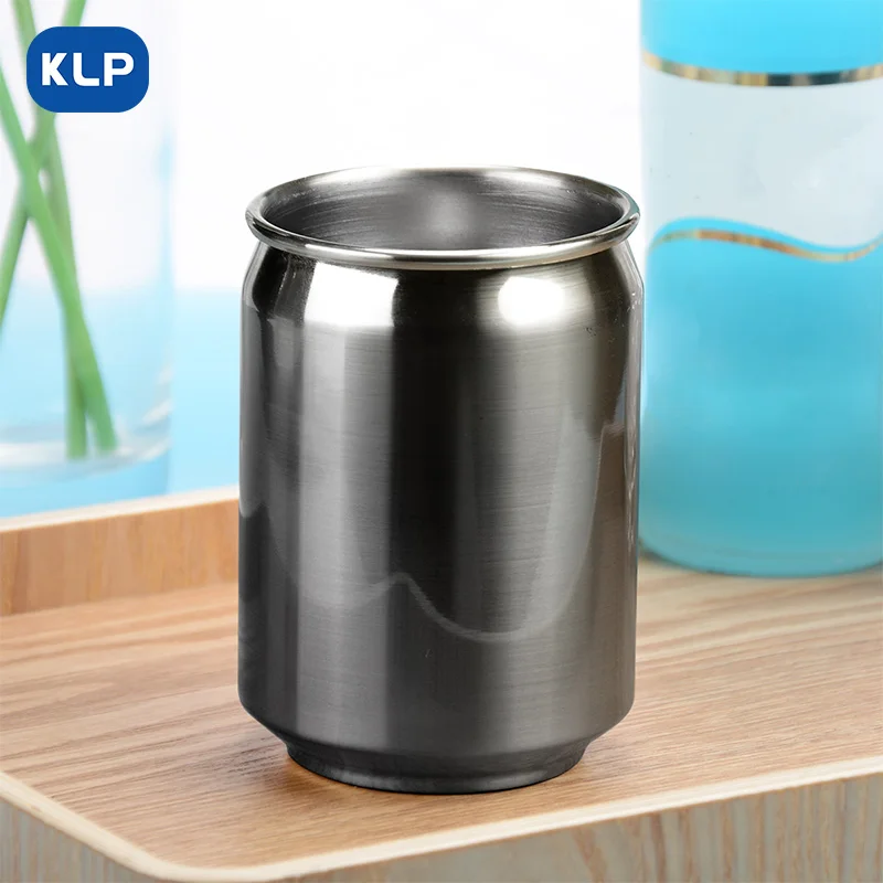 KLP 350ml Stainless Steel Coke Can, Bar Drinks Cocktail Beer Glasses, Portable Cocktail Glasses for Home Bar Parties