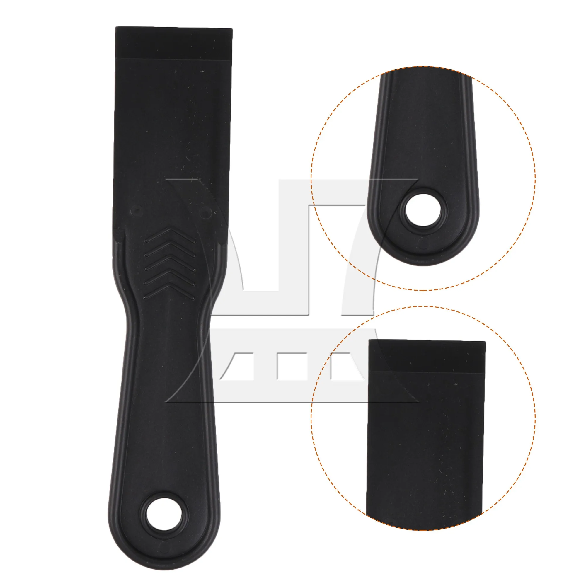 BQLZR 6 Pcs Putty Squeegee for Drywall Spackle Patching 1.5 Inch Width Black