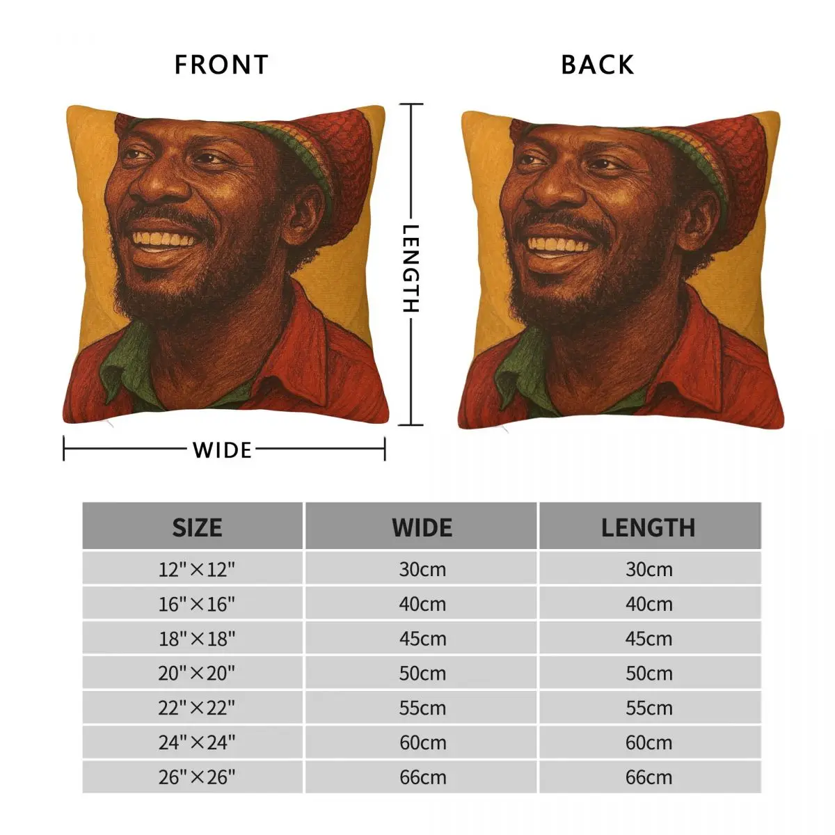 Jimmy Cliff Special Reggae Icon Square Pillowcase Polyester Linen Velvet Printed Zip Decor Sofa Cushion Cover 45x45