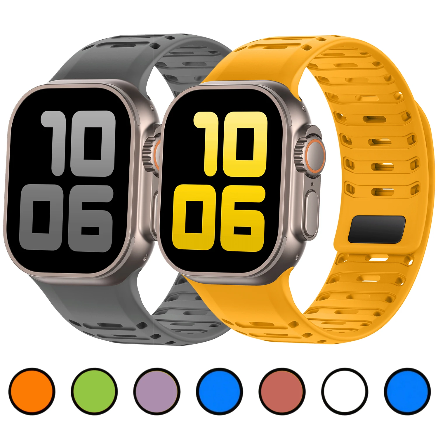 Magnetisches Silikonarmband für Apple Watch Ultra 2 49 mm 46 mm 44 mm 45 mm 42 mm Sportarmband iWatch Serie 10 9 8 7 5 4 6 Ultra Band