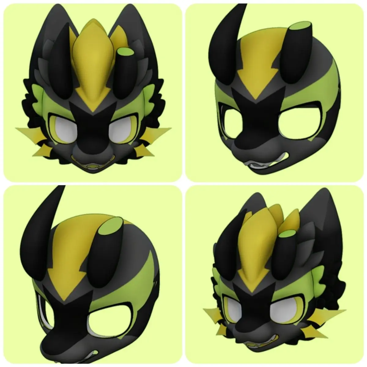 

Маска-шапка Кемоно Canidae Skull с 3D-печатью, меховой головной убор, аксессуары для ролевых игр, реквизит для косплея