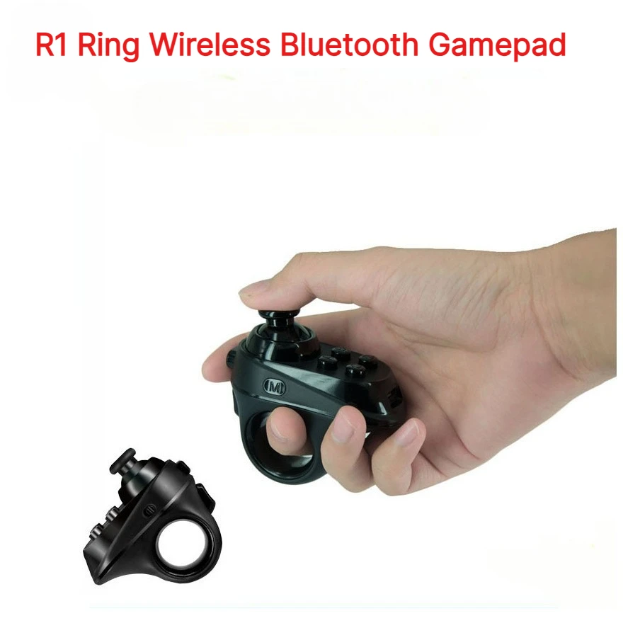 R1 Ring Wireless Bluetooth Gamepad, VR Remote Controller for 3D Virtual Reality Headset Glasses