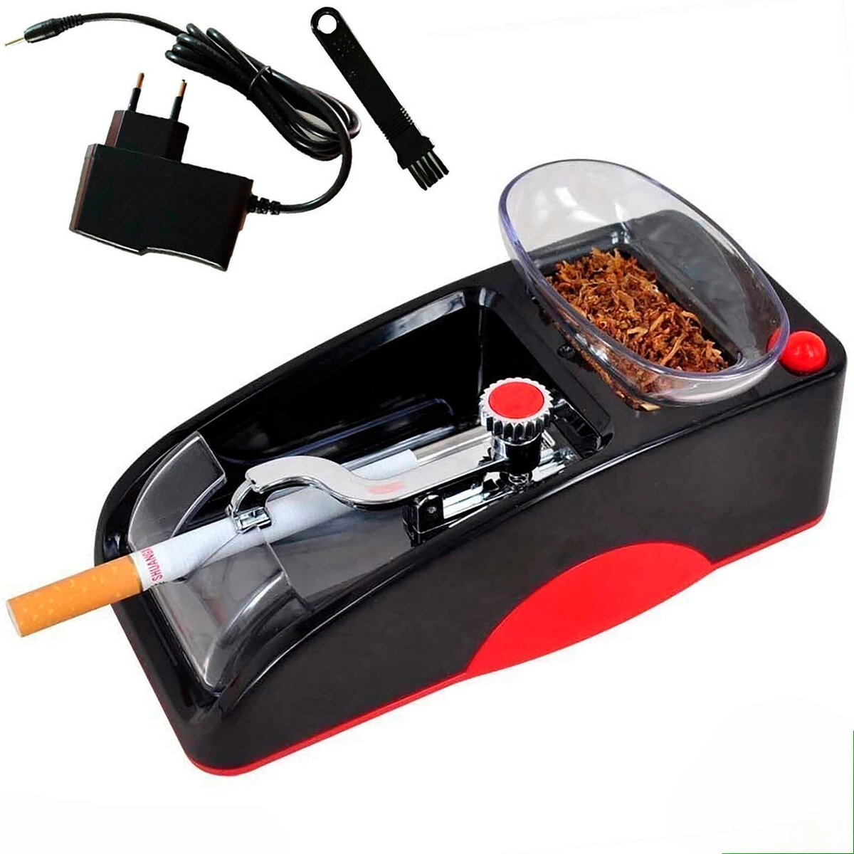 Small Automatic Cigarette Rolling Machine DIY 6.5/8mm Electric Cigaret Injector Maker Tobacco Roller Smoking Tool EU US AU Plug