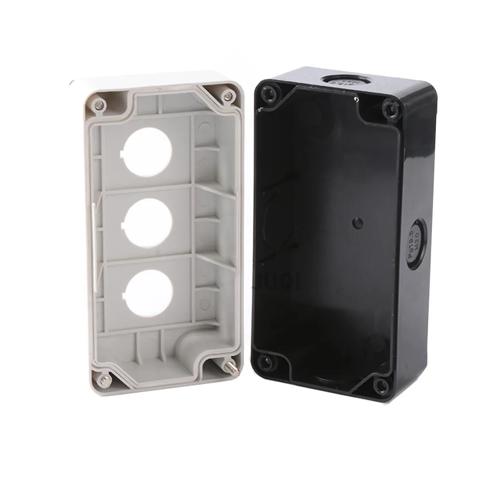 ติดตั้งกล่องปุ่มกันน้ำขนาด 22 มม. คุณภาพสูง กล่องควบคุมสวิตช์ กล่องแสดงสถานะสวิตช์อุตสาหกรรมแบบ 12345 รู