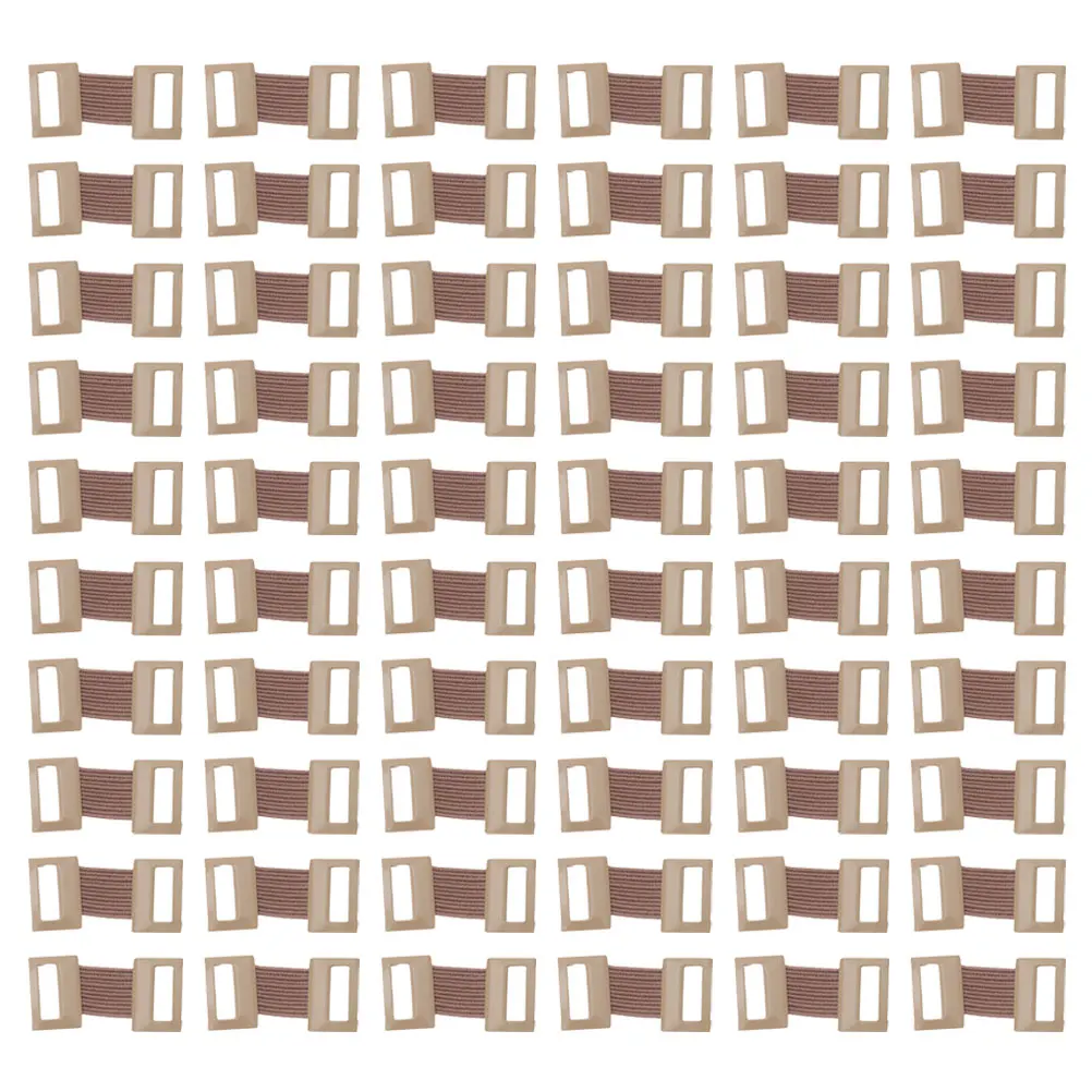 100pcs Aluminum Bandage Clips Light Brown Replacement Fastener Elastic Fixing Bandage Fastener Buckle Clamps for First Aid