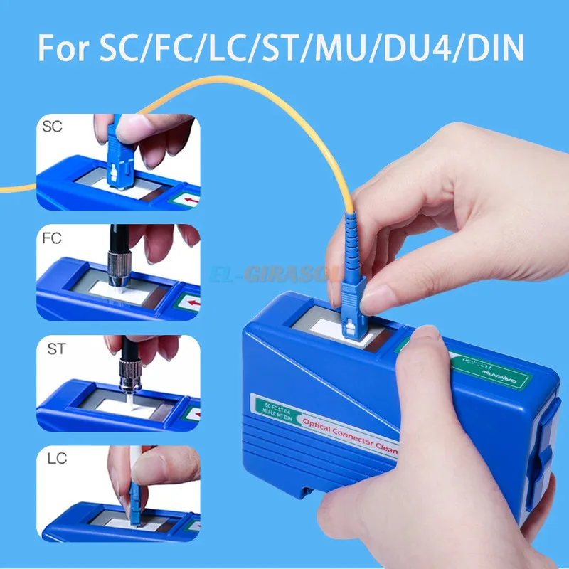 

Fiber Optic Cleaning box Fiber Optic Connector Cleaner Fiber Optic Connector Cleaning Cassette SC/FC/ST/LC/MU/PC/APC FTTH