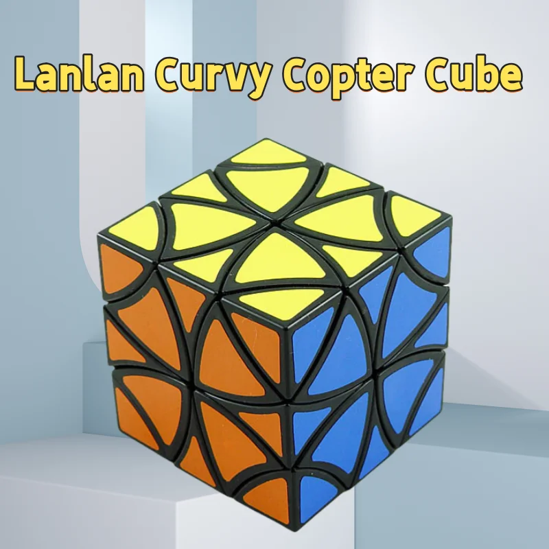 Lanlan Curvy Copter Magische Kubus Lanlan Vreemde Vorm Speed Cube Puzzel Speelgoed Kinderen Gift Cubo Magico Puzzel