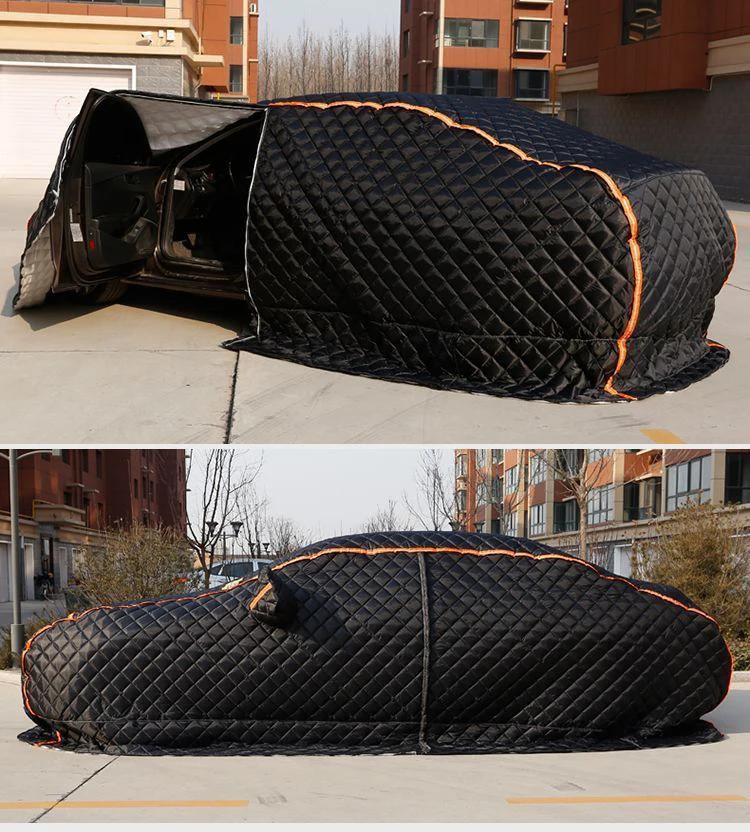 Hot-selling Winter Car Accessories Car Cover Waterproof Thickening Cotton Snow Proof Car Cover Hail Protector view 3