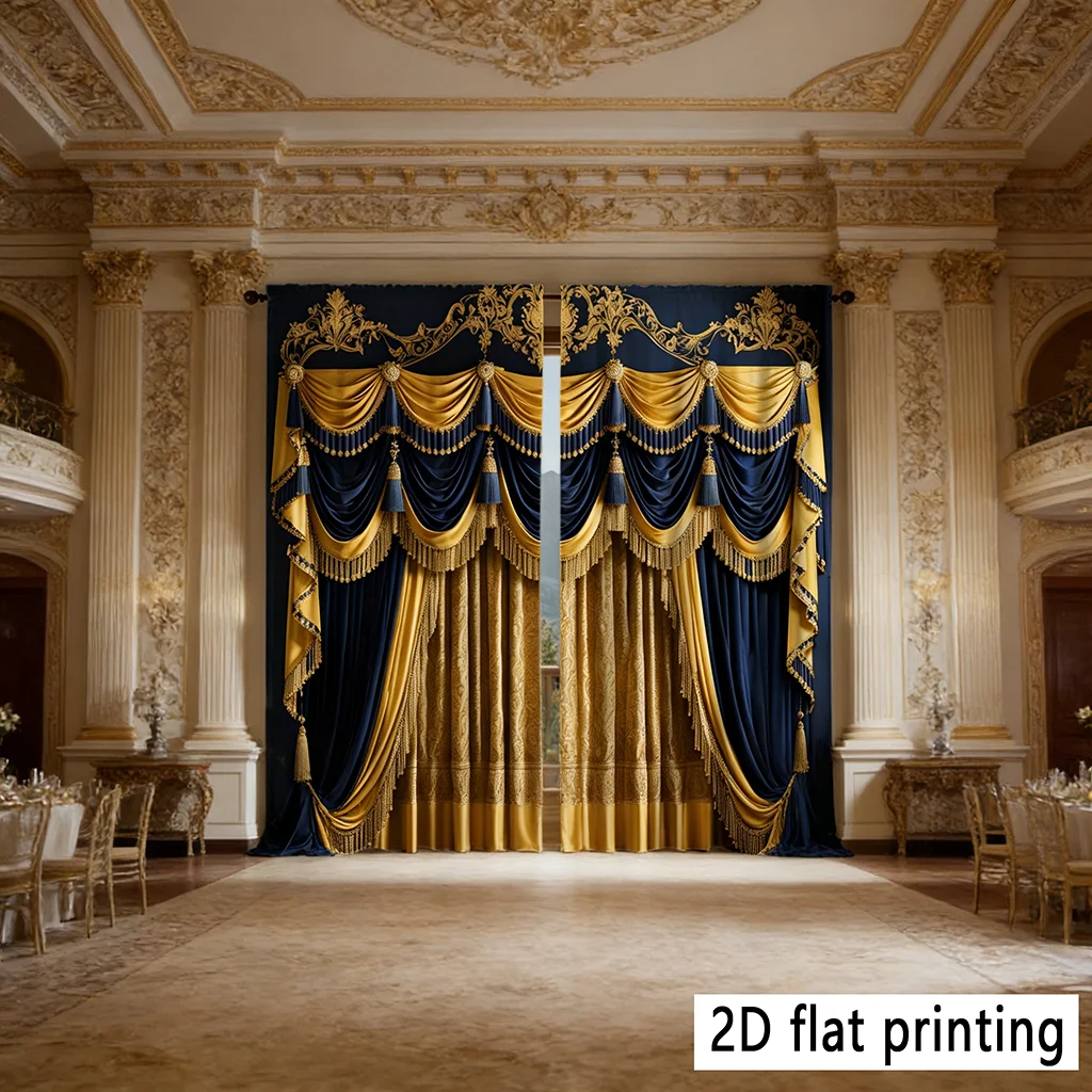 2PCS Black & White Cow Print Rod Pocket Style Curtains for Bedroom And Living Room Decorative Window Treatment