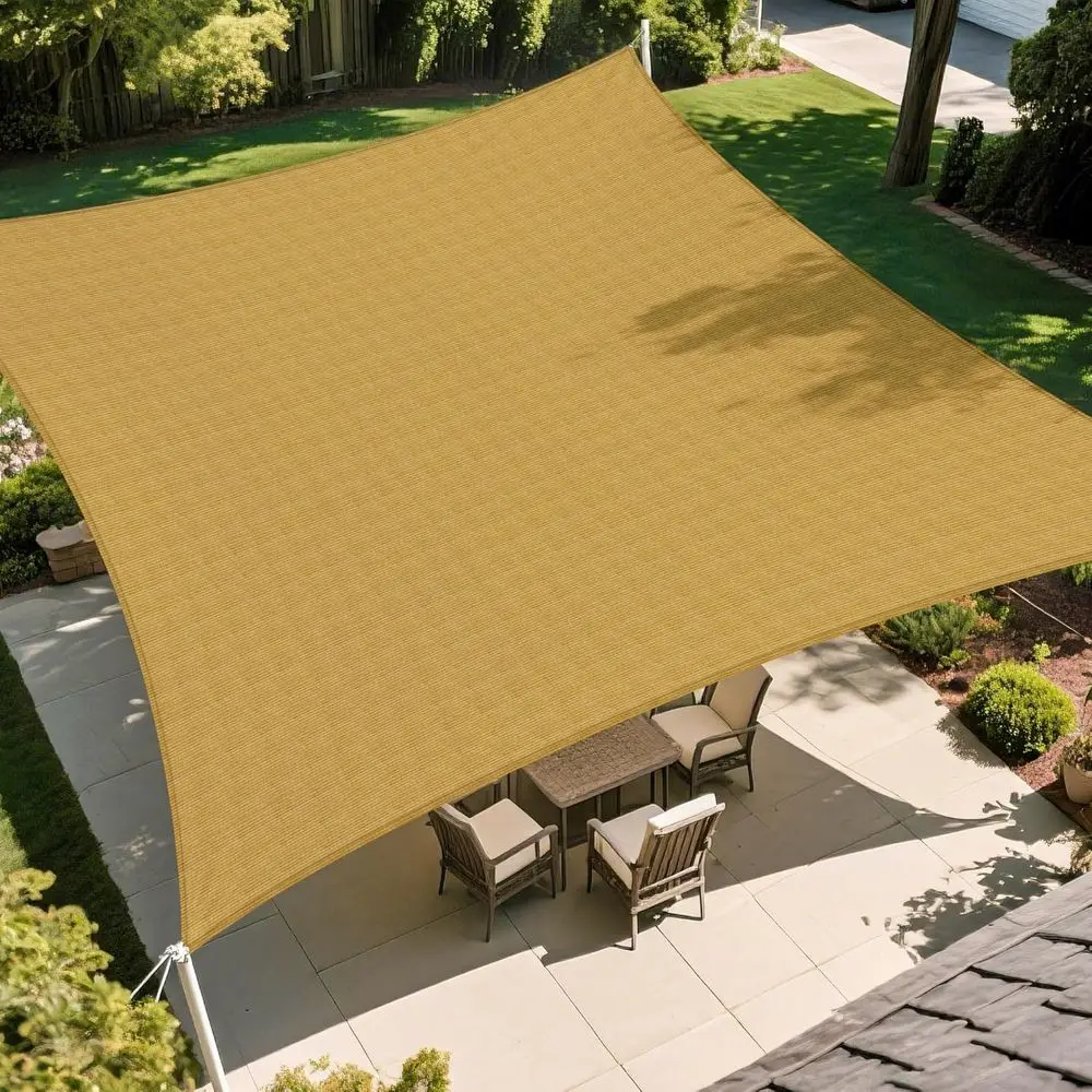 

Тент-парус RecSail 22'x22' для сада, патио, террасы, двора (песочный)