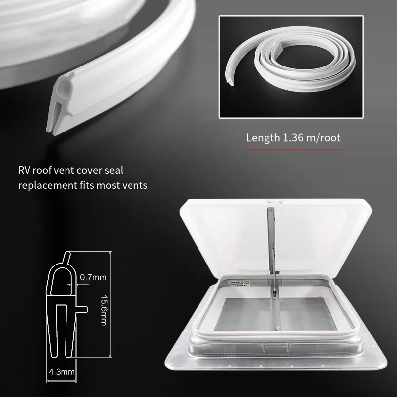 2 Stuks Rv Dak Vent Seal Tpe Rubber Camper Vent Fan Pakking Wit Rubber Voor Camper Caravan Camper Van Rv accessoires