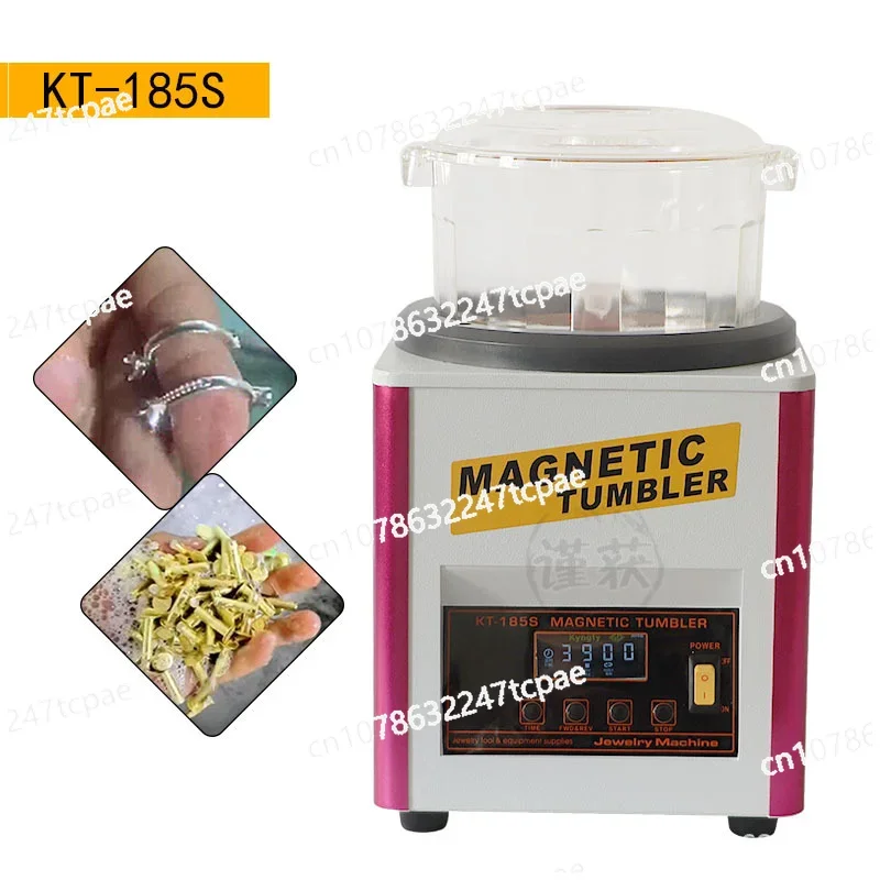 Desktop KT-185 Magnetic Machine Polishing Machine Jewelry Deburring Chamfer Washing and Polishing Cleaning Workpiece