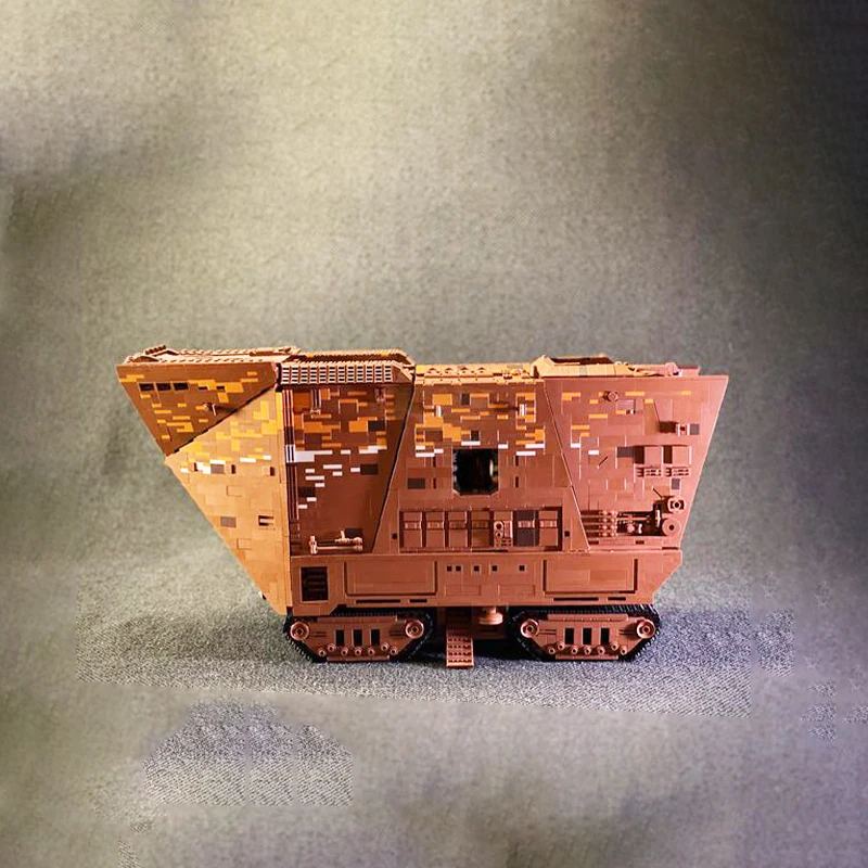 MOC-169084 wojna kosmiczna Sandcrawler Model budynku klocki do budowy montażu pojazdów zabawka z klocków upominki świąteczne dla dzieci