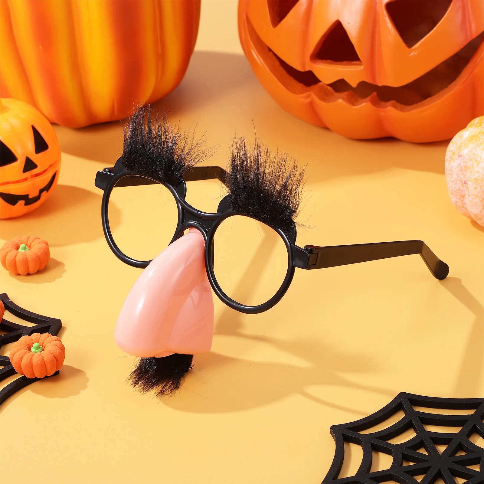 6 قطعة نظارات مضحكة للأنف الكبير زي حفلة الهالوين الدعائم توهج مصباح ليد حتى النظارات الشمسية لحفلة تنكرية كرنفال عيد الفصح ناي #2