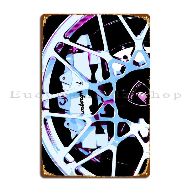 

Wheel On Car Metal Sign Cinema Wall Custom Create Cinema Tin Sign Poster