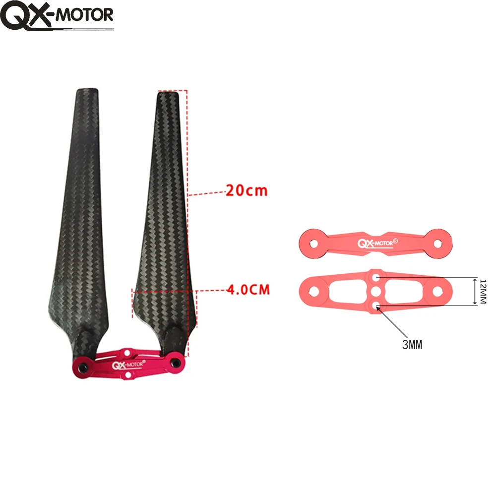 QX-MOTOR 1552 1760 15 pouces 17 pouces CW CCW fibre de carbone pliante hélice props érique pour S800 S900 S1000 EVO Multicopter