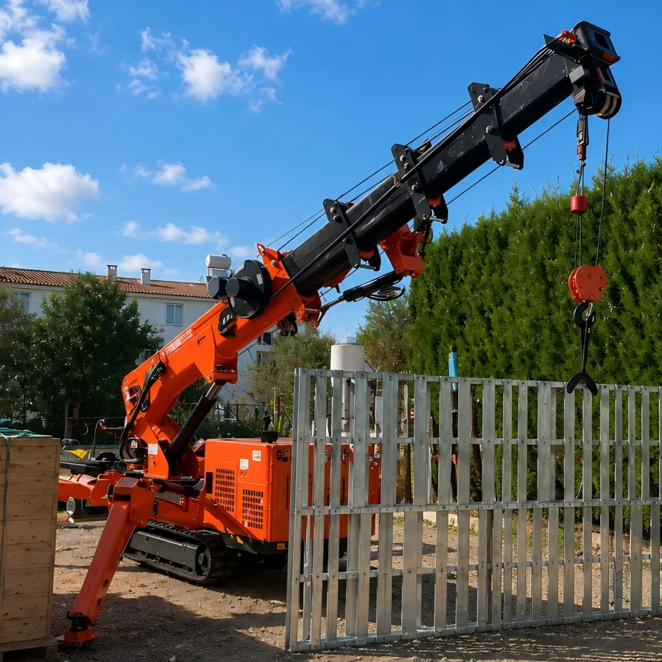Mini Crawler Crane Long Boom Spider Crane Secure High Performance Spider Crane 3 Ton