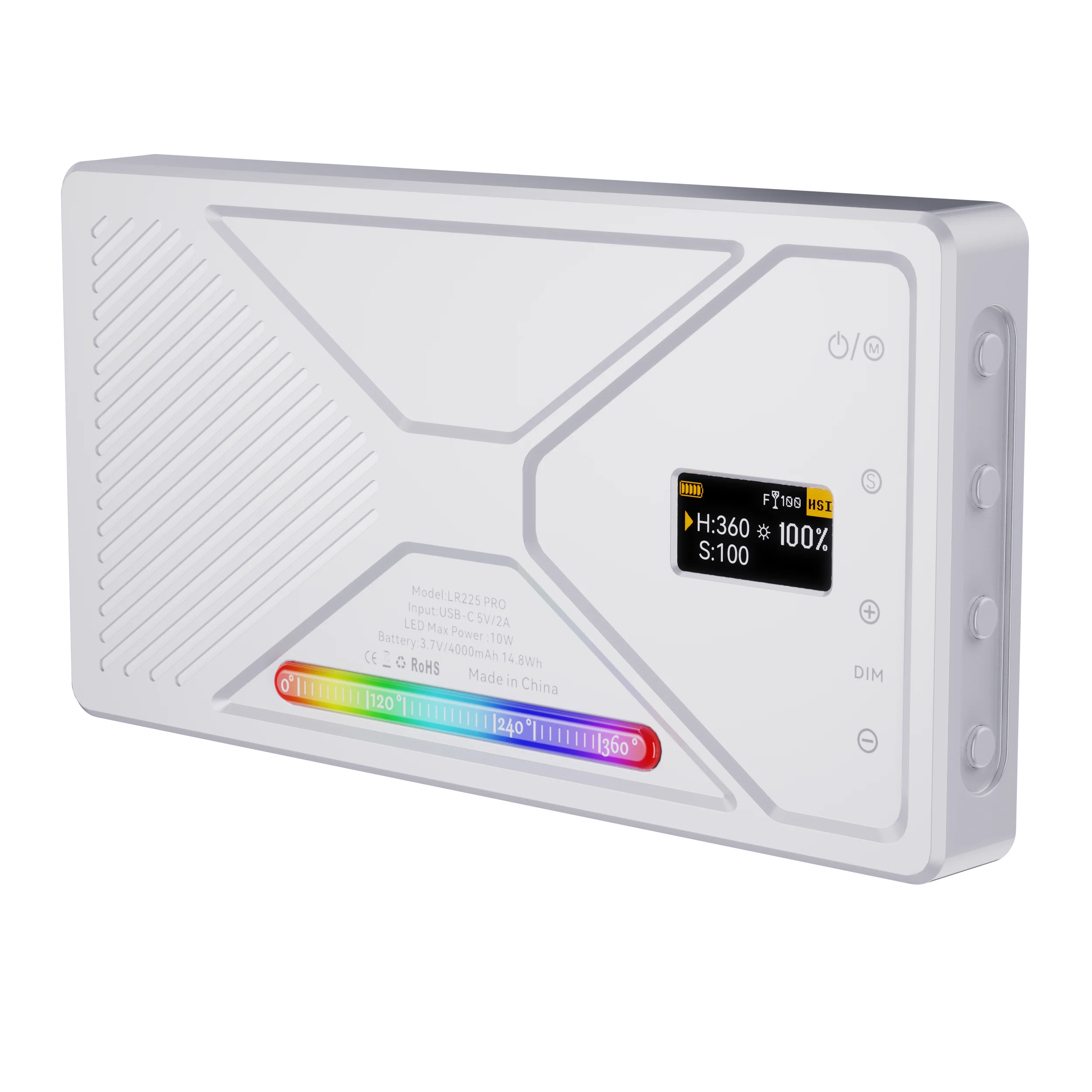 LIYADI LR225 PRO RGB LED Luz de vídeo 2500K-9900K Luzes de preenchimento de bolso para câmera Smartphone Fotografia Iluminação de estúdio