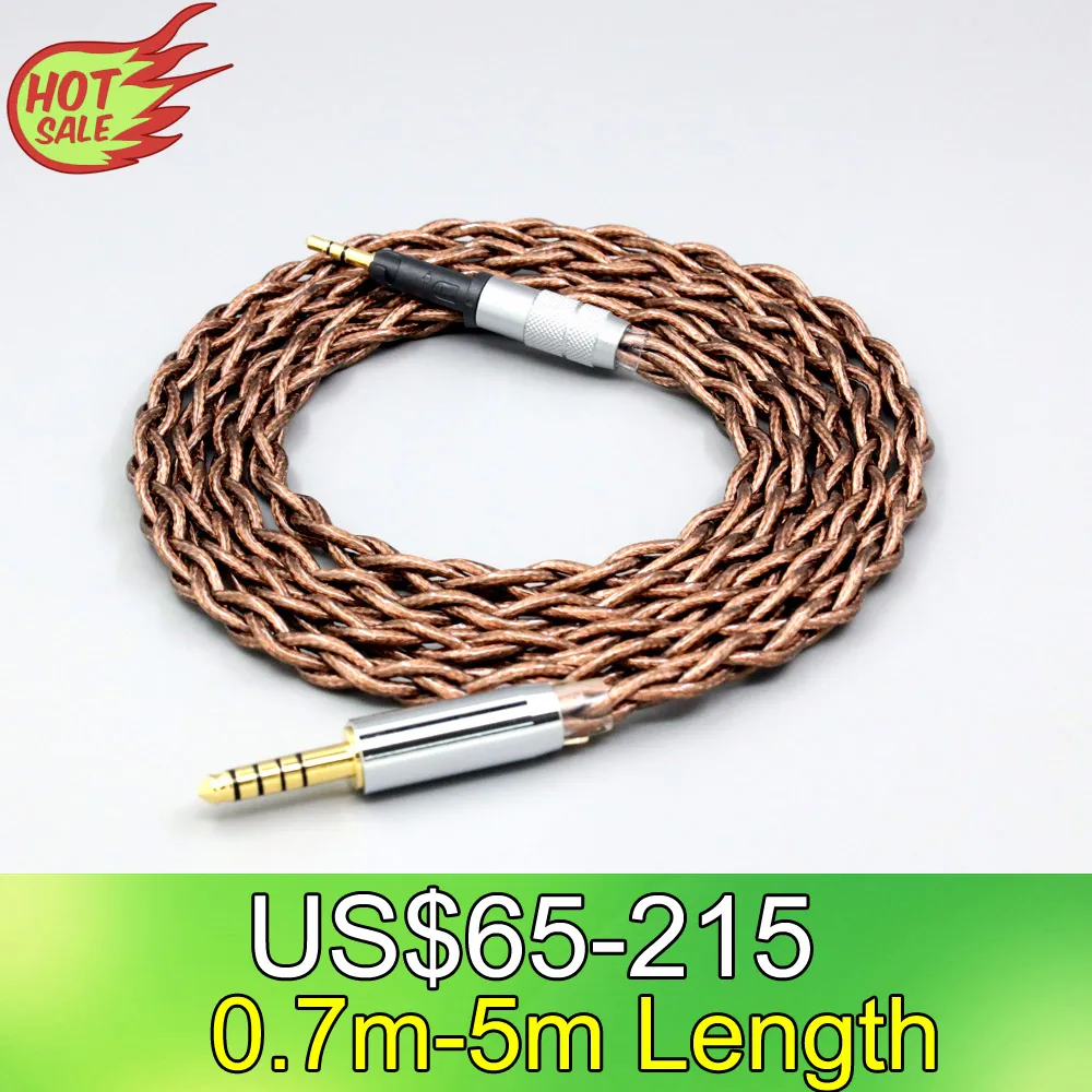 99% 24k Gold 7n Pure Silver Graphene Shield Earphone Cable For Sennheiser HD6 HD7 HD8 MIX DJ HD595 4 core LN008559