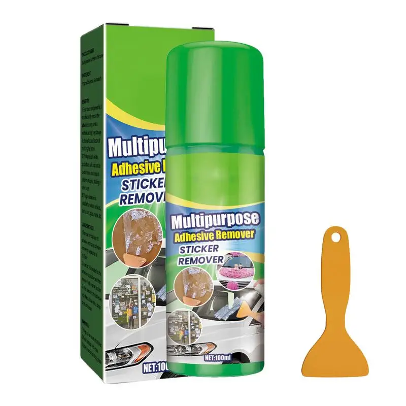 

Adhesive Remover For Cars Adhesive Remover With Scraper 100ml Tape Removal Multifunctional Adhesive Glass All Purpose With