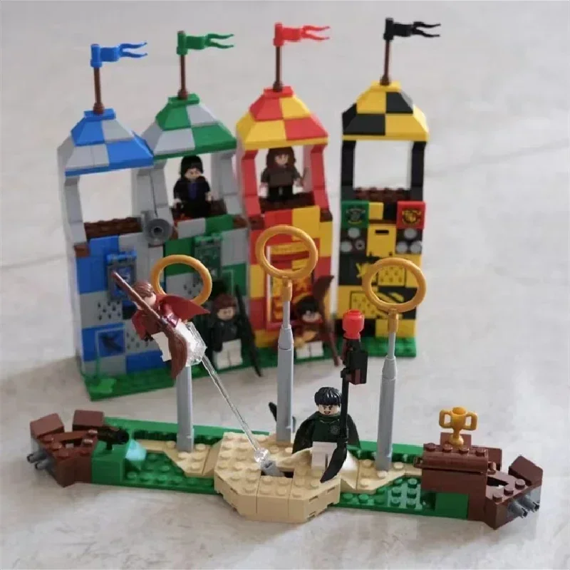 In Stock Hot Toys for Children Quidditch Match Construction Building Blocks Bricks MOC 75956 Birthday Christmas Gifts Model Kit