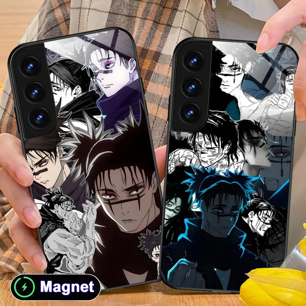 JJK Choso Phone Case for Samsung Galaxy S26 S25 S24 S23 S22 S21 S20 Note20 Plus FE Ultra Glass Magnet Cover